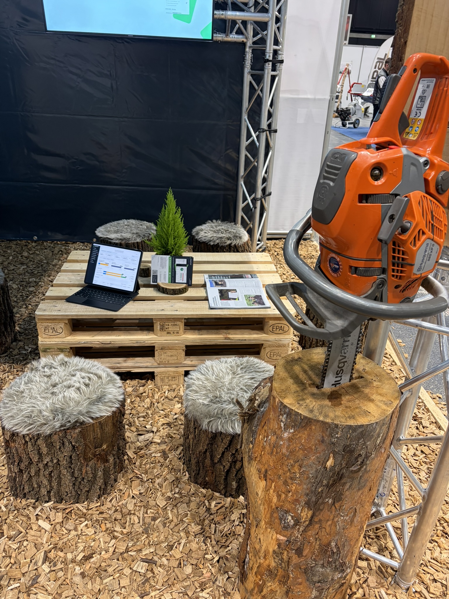 Messestand EasyForst Detailansicht